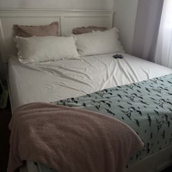 Cal King White Bed Frame 