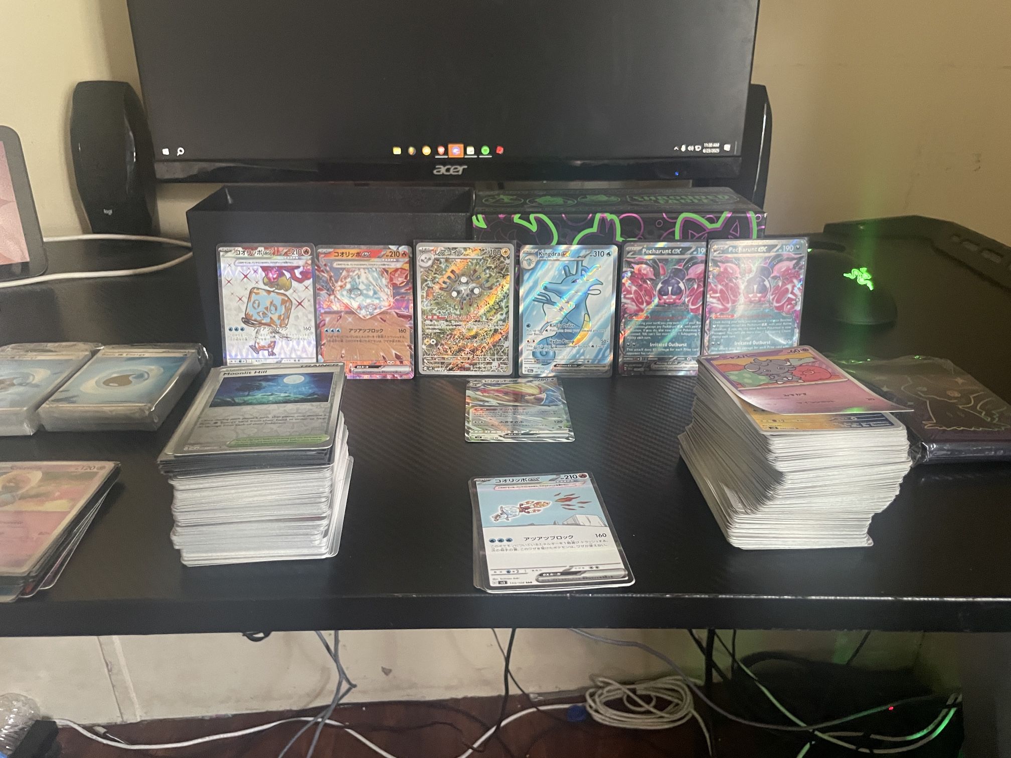 Alot of pokemon cards with some rare japanese cards and english cards