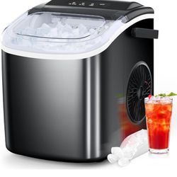 COWSAR Ice Maker Countertop, Portable Ice Machine with Self-Cleaning,