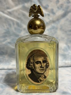 Avon Vintage George Washington Tribute After Shave Full Collectable Bottle 4oz 