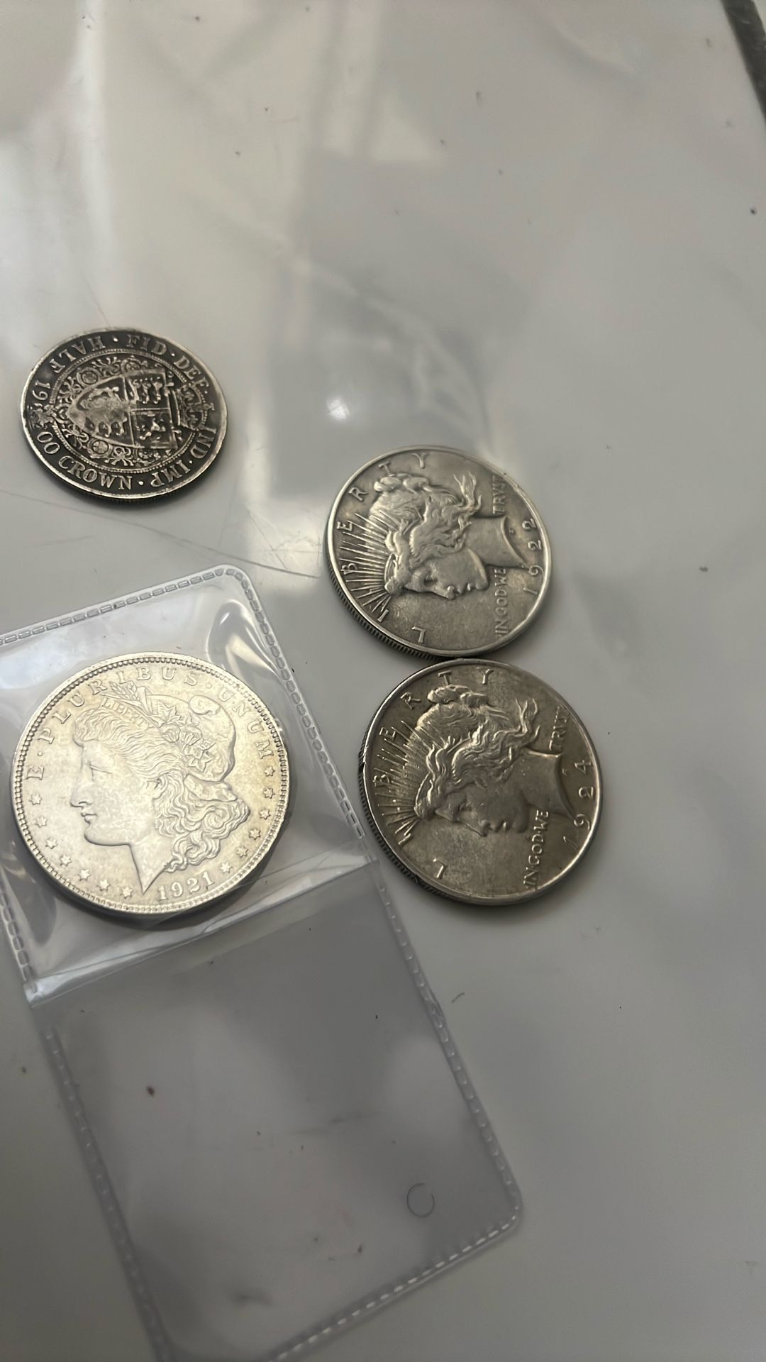Set Of 4 Silver Coins 