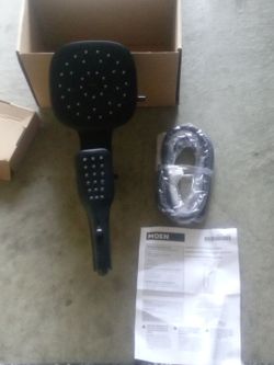 Moen Black Handheld Shower Head with Hose
