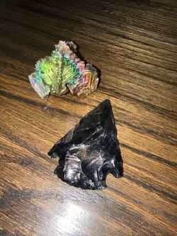 Crystal pyramid and arrowhead