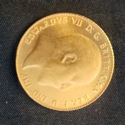 Gold 1903 Sovereign Edwards VII Coin
