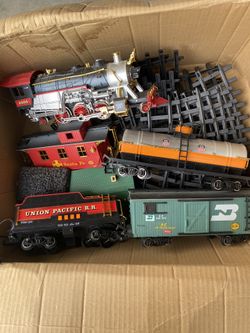 Battery Operative Plastic Train And Tracks. 