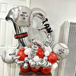 Baseball Balloon Arrangement