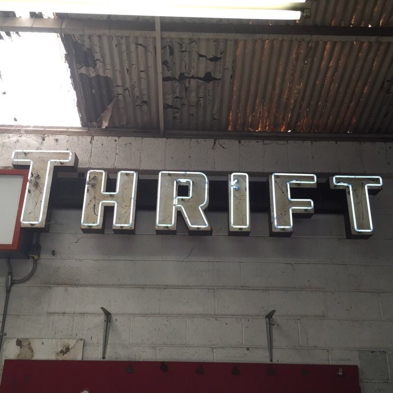Thrift Store Neon Business Sign