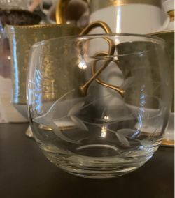 Princess House edge rolly glasses