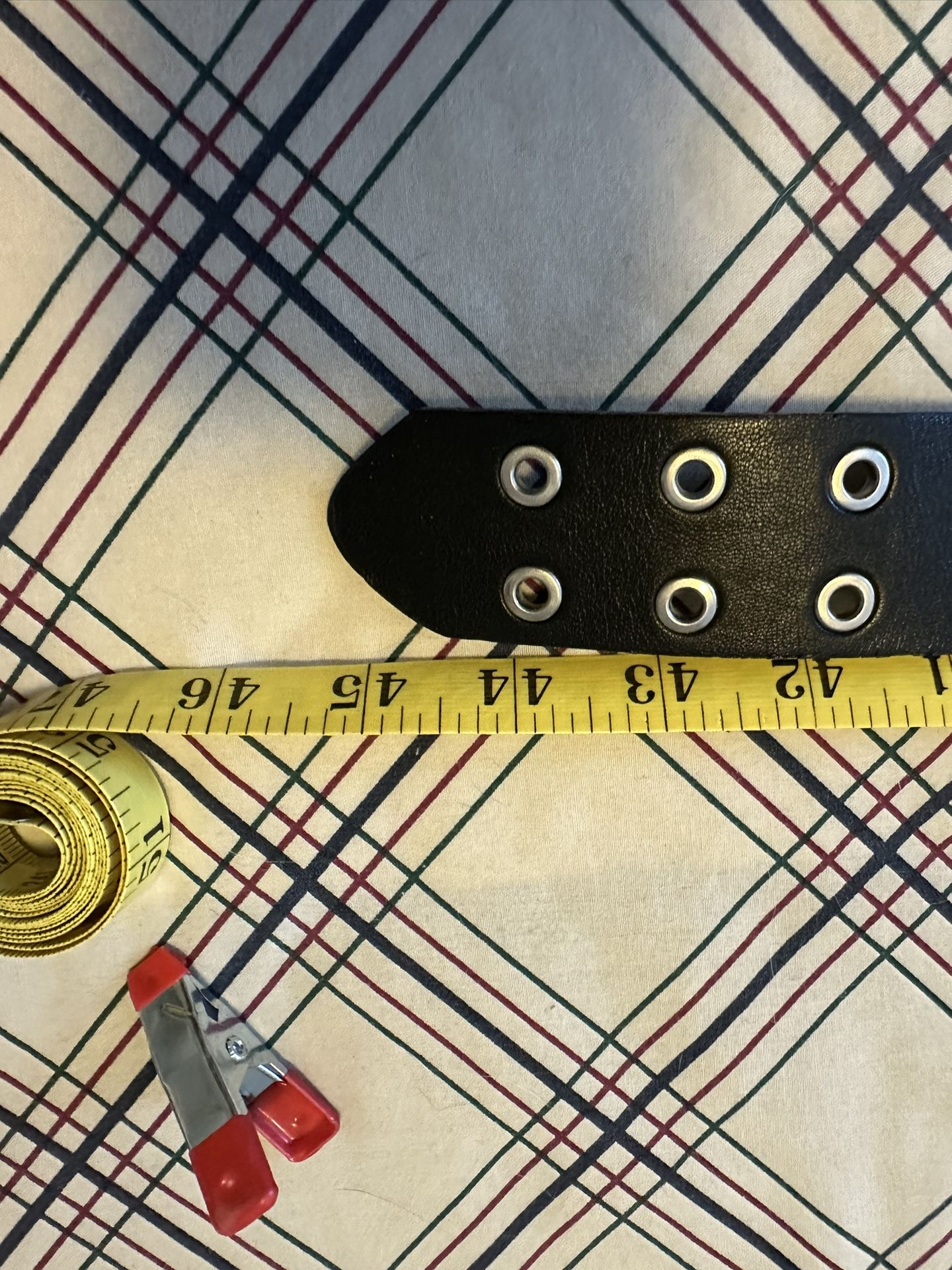 Black Faux Leather Belt