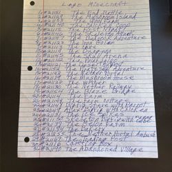 Lego Minecraft Lists $1,300.00 62 Bags Full 