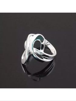 Silver ring size 8