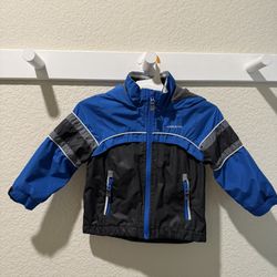 London Fog Toddler Boy Jacket 3T Blue Black Gray