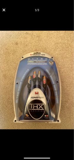 Brand New Sealed MONSTER THX 600 Ultra Stereo Audio Interconnect 4 ft