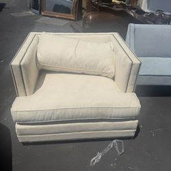 White comfy, oversize chair