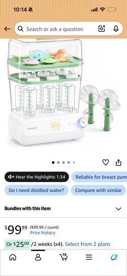 Momcozy bottle sterilizer and dryer