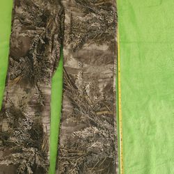 Realtree XL Men's Camouflage Hunting Pants Brown Beige Cotton Polyester Blend