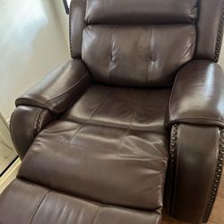 Single Leather Recliner sofa