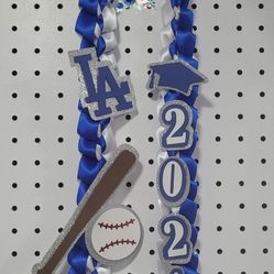 Dodgers Graduation Lei