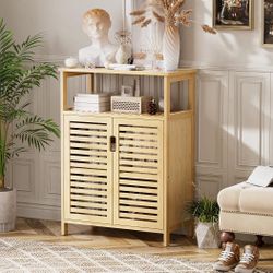 Bamboo Storage Cabinet - Armario de almacenamiento de bambú