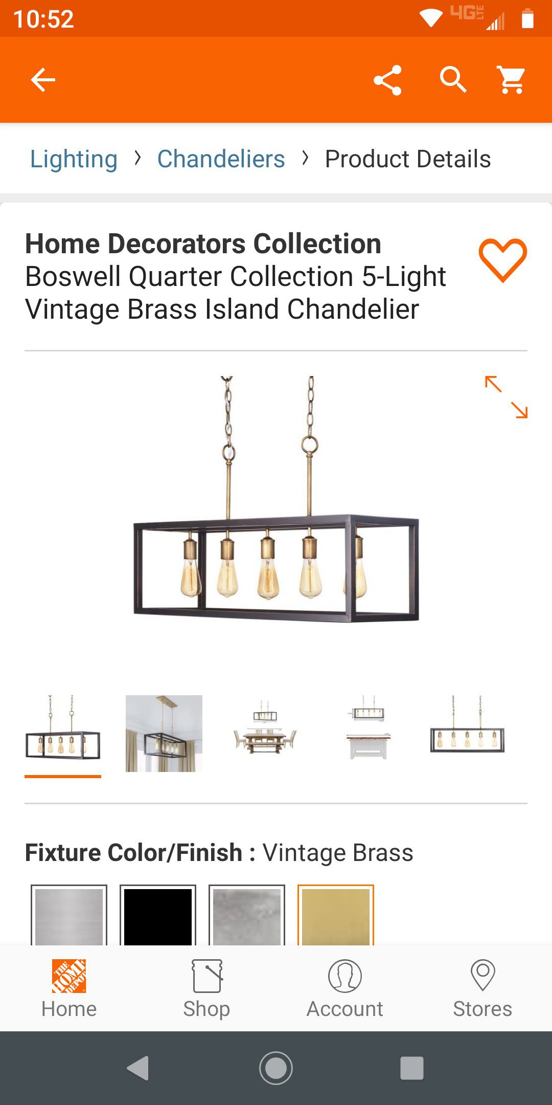 island chandelier new in box never opened