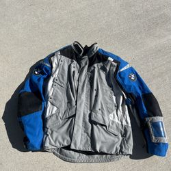 Bmw Rallye touring & adventure grey/blue jacket size 56 jacket *BRAND NEW*