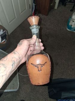 1950's Vintage Libbey Bamco-western style decanter