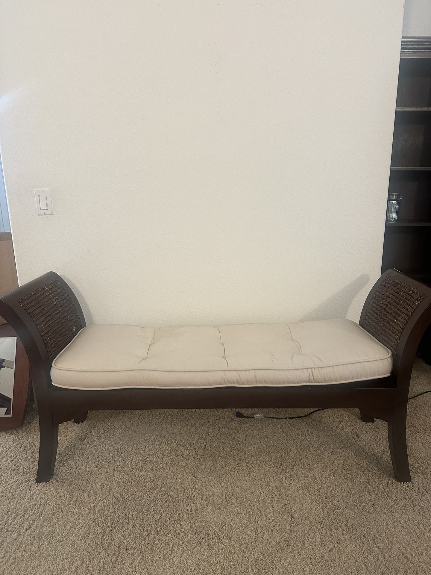 Pier Imports padded Bench, hallway Bench