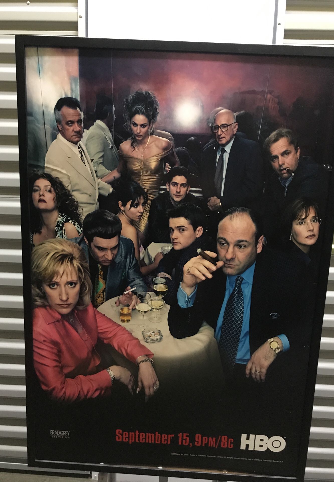 Framed HBO the sopranos poster
