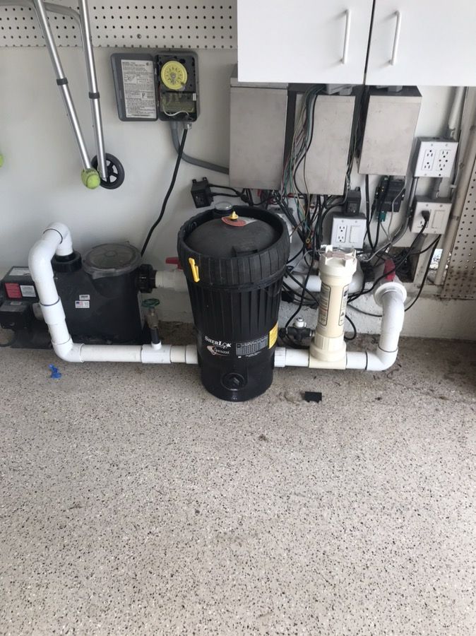 Small pool or big fountain pump and filtration system