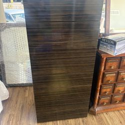  Modern Dark Wood 5-Drawer Dresser