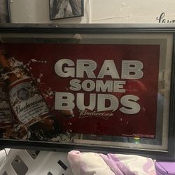 Bud Glass Sign 