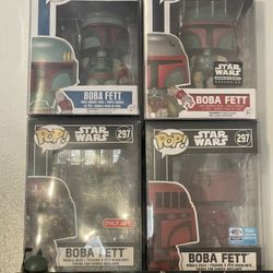 Star Wars Boba Fett Funko Pops 