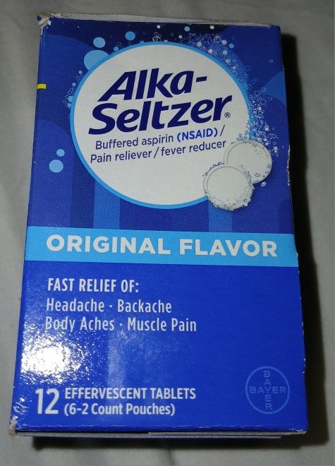 New Alka-seltzer 12 Tablets