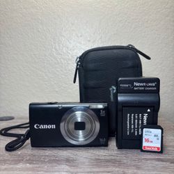 Canon PowerShot A2300 HD 16.0MP Compact Camera Black