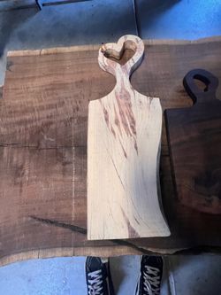 Olive Wood Heart Cutting Board