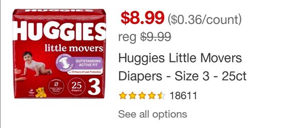 New huggies size 3