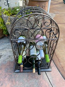 Cast Iron Wine Holder