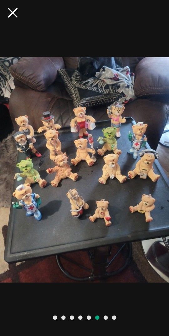 Collectible teddy bears 17 pieces,All Products : American Fashion Style Bags On Sale