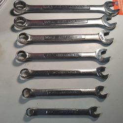 Vintage Craftsman Combination Wrench Lot Of 8 USA