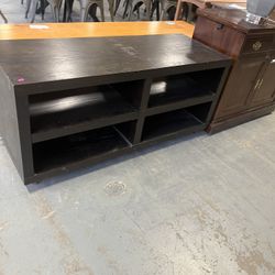 Black Tv Stand On Wheels (in Store)