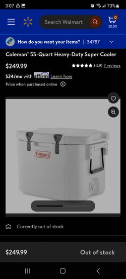 Coleman Heavy-Duty Super Cooler, 55 qt