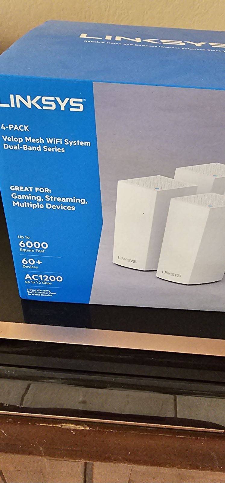 Linksys 4 Pack Mesh Velop System 