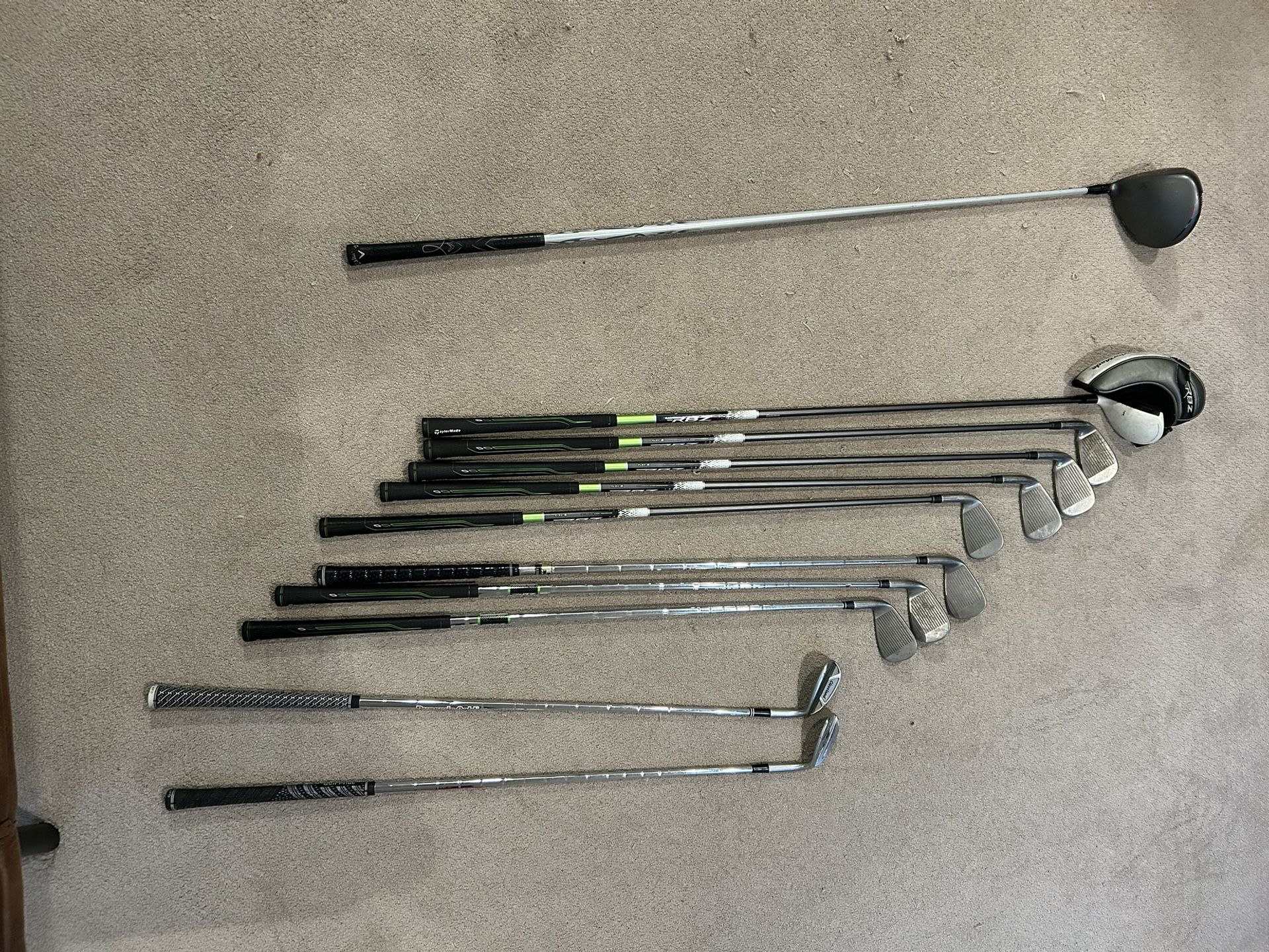 Men’s Right handed Golf set - Taylormade And Others
