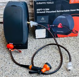 Giraffe Tools Plastic 65-ft Stand Hose Reel