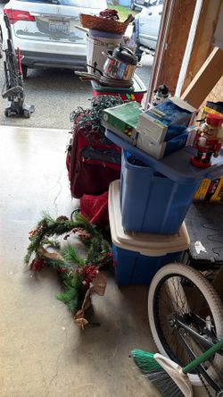 Christmas Lights Random Pots And Pans  Large Suitcase 