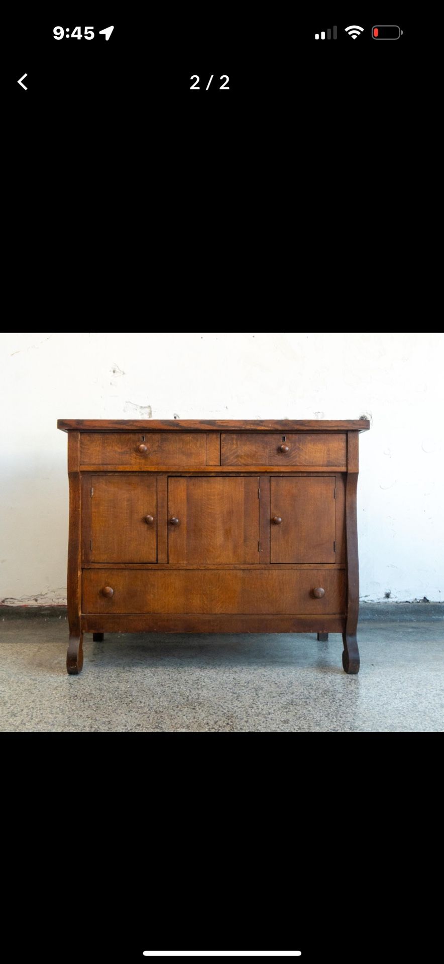 antique quartersawn buffet