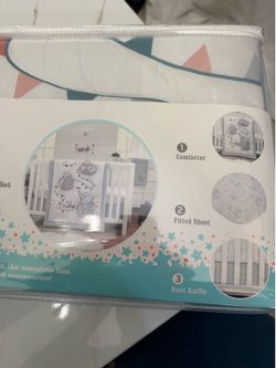 Baby crib comforter and sheet set accepting offers
