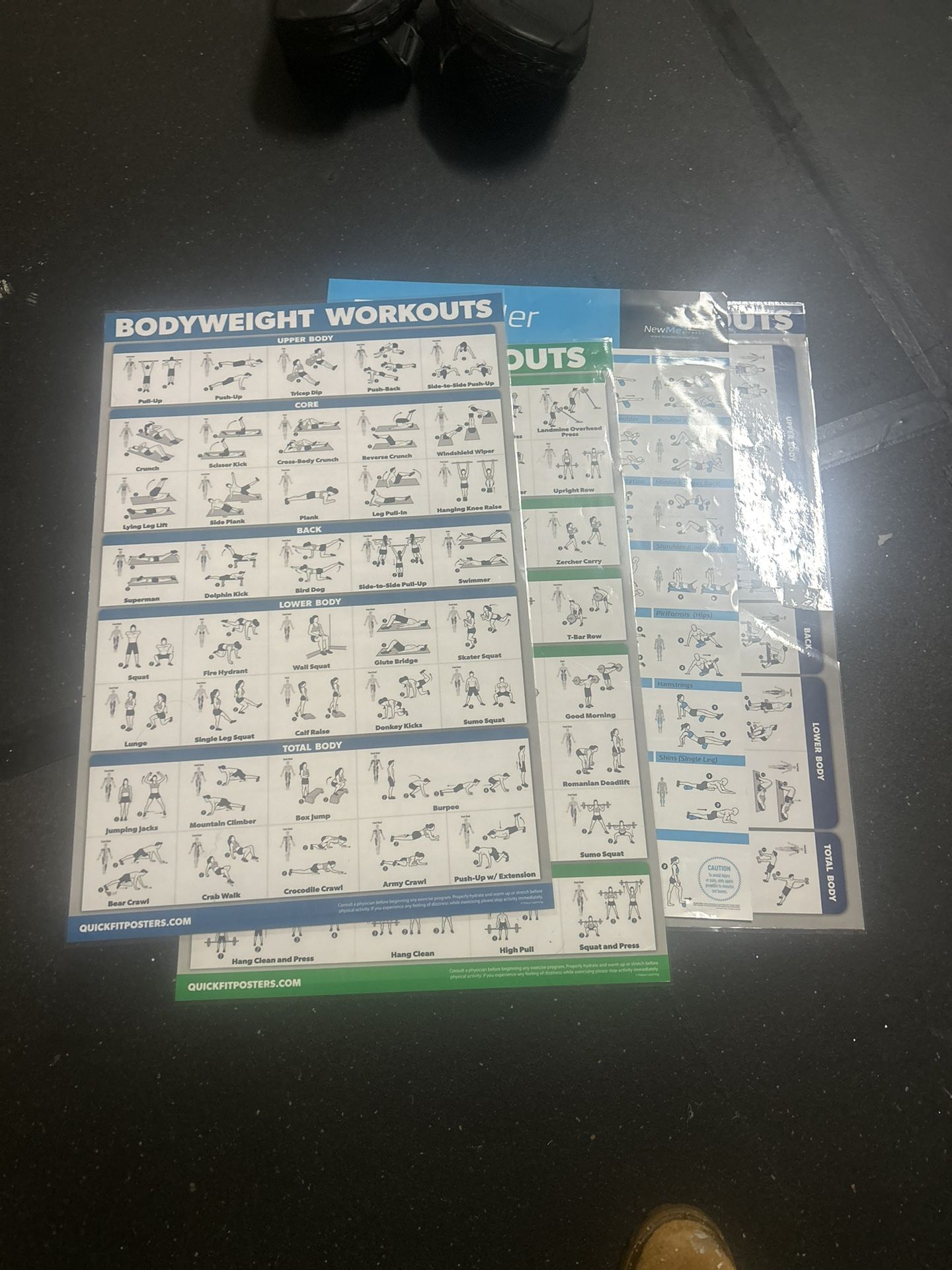 Laminated, Workout Charts