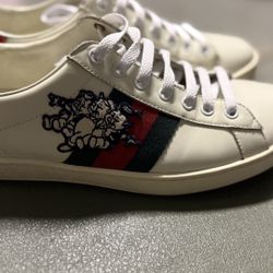 Gucci Ace Embroidered Sneakers – Size 10 – Made in Italy