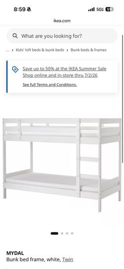 Bunk Bed Frame and Mattresses